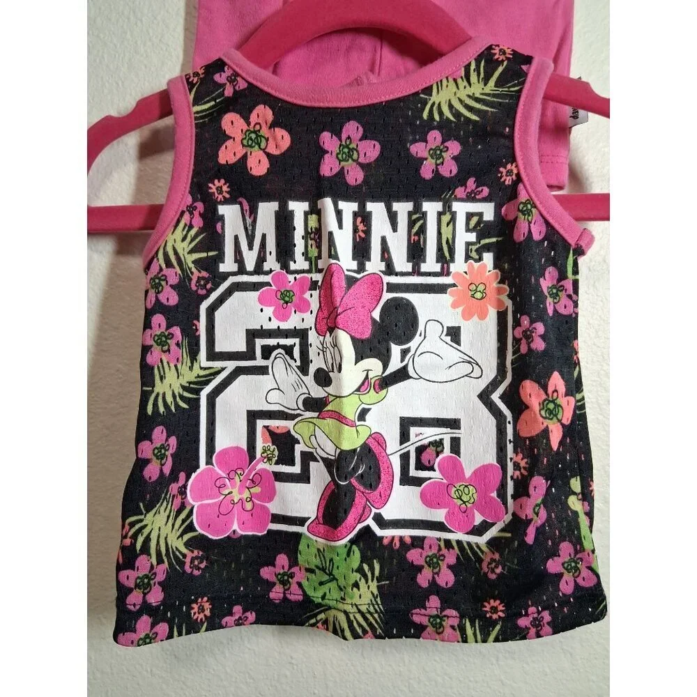 Disney Baby Outfit Minnie Mouse Floral Boho Cottage Infant Girls Size 3-6 Months